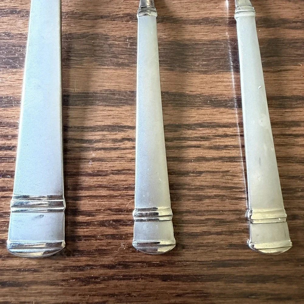 Vintage Oneida TIRAMISU Serving Set Meat Fork/Butter/Sugar Spoon Stainless Steel